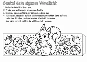 Vorschau - Arbeitsblätter - Windlichter im Herbst - Kunstunterricht - Tiermotive - Seite 2
