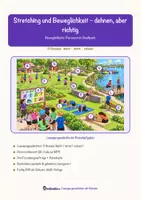 Vorschau - Arbeitsblätter - Stretching und Beweglichkeit – dehnen, aber richtig – Lesespurgeschichte mit Rätselaufgaben (Klasse 7) - Seite 1