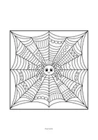 Vorschau - Mal- und Bastelvorlagen - Fensterbild_bunte Spinnennetze - Seite 3