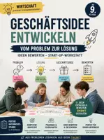 Vorschau - Stundenentwürfe - Geschäftsidee entwickeln: vom Problem zur Lösung, Ideen bewerten – Start-up-Werkstatt - Deckblatt