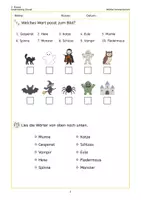 Vorschau - Arbeitsblätter - Lesetraining 2. Klasse: Grusel – Wörter, Sätze und Texte - Seite 1