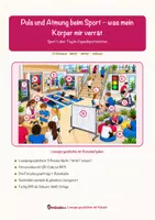 Vorschau - Arbeitsblätter - Puls und Atmung beim Sport – was mein Körper mir verrät – Lesespurgeschichte mit Rätselaufgaben (Klasse 6) - Seite 1
