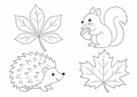 Vorschau - Arbeitsblätter - Prickelbilder Herbst und Halloween prickeln - Seite 2