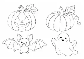 Vorschau - Arbeitsblätter - Prickelbilder Herbst und Halloween prickeln - Seite 3