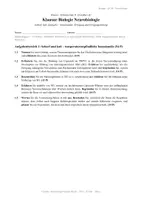 Vorschau - Test - Klausur Biologie Q1: Neurobiologie - Seite 1