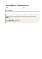 Vorschau - Arbeitsblätter - Non-defining relative clauses – Übungen - Seite 1
