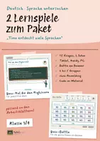 Vorschau - Unterrichtsreihen - Sprachen entdecken: Arbeitsblätter Deutsch 3/4 + 2 Lernspiele, mit Lösungen - Seite 1