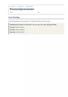 Vorschau - Arbeitsblätter - Personalpronomen Englisch – Übungen - Seite 1