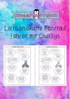 Vorschau - Arbeitsblätter - Lernlandkarte Sequenz Fahrrad fahren - Deckblatt