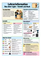 Vorschau - Arbeitsblätter - Cajon bauen und spielen - Seite 1