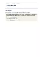 Vorschau - Arbeitsblätter - Future Perfect Englisch – Übungen - Seite 1