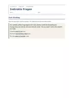 Vorschau - Arbeitsblätter - Indirekte Fragen Englisch – Arbeitsblätter - Seite 1