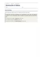 Vorschau - Arbeitsblätter - Gemischte if-Sätze Englisch – Übungen - Seite 1