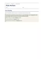 Vorschau - Arbeitsblätter - Past Perfect Englisch – Arbeitsblätter - Seite 1
