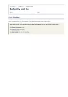 Vorschau - Arbeitsblätter - Infinitiv mit to – Arbeitsblätter - Seite 1