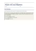 Vorschau - Arbeitsblätter - Passiv mit zwei Objekten – Übungen - Seite 1