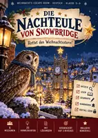 Vorschau - Spiele - Weihnachts-Escape-Room Deutsch Klasse 5–6 | Die Nachteule von Snowbridge - Deckblatt