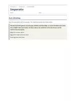 Vorschau - Arbeitsblätter - Befehlsform Englisch – Arbeitsblätter - Seite 1