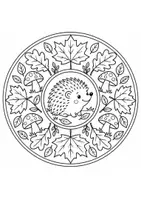 Vorschau - Arbeitsblätter - Herbstliche Mandalas - Ausmalbilder Herbst - Seite 1