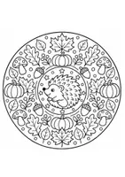 Vorschau - Arbeitsblätter - Herbstliche Mandalas - Ausmalbilder Herbst - Seite 3