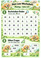 Vorschau - Arbeitsblätter - Lala Kinderwelt Meine Lesewoche mit Ben - Seite 1