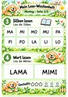 Vorschau - Arbeitsblätter - Lala Kinderwelt Meine Lesewoche mit Ben - Seite 2