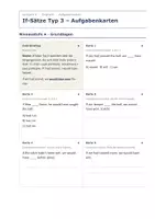 Vorschau - Aufgabenkarten - If-Sätze Typ 3 – Aufgabenkarten Englisch - Seite 1