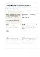 Vorschau - Aufgabenkarten - Future Perfect – Aufgabenkarten Englisch - Seite 1
