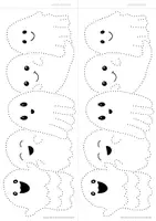 Vorschau - Mal- und Bastelvorlagen - Gespenster-Lichter prickeln - Kunstidee für Halloween und Herbst - Seite 2