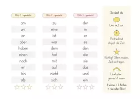 Vorschau - Fördermaterial/Inklusion - Blitzlesen: Lesefächer | 100 häufig gebrauchte Wörter | Klasse 1–2 - Seite 2