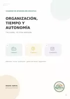 Vista previa - Hojas de trabajo - Organiza tu tiempo. Planificación y autonomía. - Portada