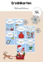 Vorschau - Bildkarten - Erzählkarten Weihnachtsferien - Deckblatt