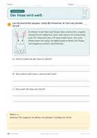 Vorschau - Unterrichtsreihen - Winter-Lesen – Klasse 1 und 2 – Miniheft Lesen und Verstehen - Seite 1