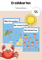 Vorschau - Bildkarten - Erzählkarten Sommerferien - Deckblatt