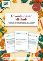 Vorschau - Unterrichtsreihen - Advents-Lesen – Klasse 3 und 4 – Miniheft Lesen und Verstehen – Sparpaket: beide Fassungen - Seite 1