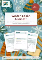 Vorschau - Unterrichtsreihen - Winter-Lesen – Klasse 3 und 4 – Miniheft Lesen und Verstehen – Sparpaket: beide Fassungen - Seite 1
