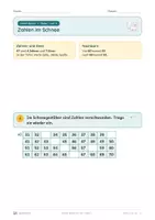 Vorschau - Unterrichtsreihen - Winter-Mathe bis 100 – Klasse 2 – Übungsheft mit großer Schrift - Seite 1