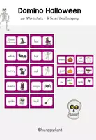 Vorschau - Spiele - Domino Halloween - Wortschatz- & Schriftbildarbeit - Deckblatt