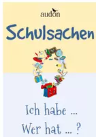 Vorschau - Stundenentwürfe - Ich habe wer hat Lesespiel Schulsachen - Deckblatt