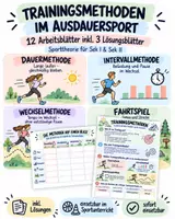 Vorschau - Arbeitsblätter - Trainingsmethoden Ausdauer – 12 Arbeitsblätter Sporttheorie - Seite 1