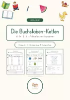 Vorschau - Arbeitsblätter - GRATIS: Konsonantenhäufungen lesen – bl br fl fr, 4 Arbeitsblätter Klasse 2/3 - Deckblatt
