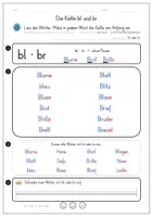 Vorschau - Arbeitsblätter - GRATIS: Konsonantenhäufungen lesen – bl br fl fr, 4 Arbeitsblätter Klasse 2/3 - Seite 2