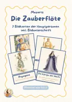Vorschau - Bildkarten - Die Zauberflöte - Bildkarten der Hauptfiguren | Musik - Deckblatt