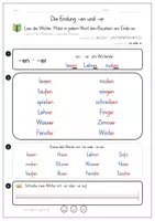 Vorschau - Arbeitsblätter - GRATIS: Vorsilben und Endungen lesen – -en -er ge- be-, 4 Arbeitsblätter Klasse 2/3 - Seite 2