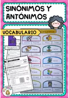 Vista previa - Unidades / Secuencias / Situaciones de Aprendizaje - Vocabulario lengua: Sinónimos y antónimos - Portada