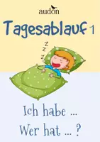 Vorschau - Stundenentwürfe - Ich habe wer hat Lesespiel Tagesablauf - Deckblatt