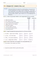 anteprima - Esercizi - Grammatica classe quinta gratis: mappa e una scheda - Pagina 1