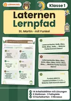 Vorschau - Arbeitsblätter - St. Martin Klasse 1 bis 4 Bundle | Nomen, Rätselheft, Escape, Schreibanlässe, Satzglieder - Seite 1