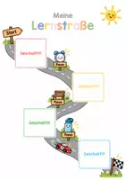 Vorschau - Fördermaterial/Inklusion - Lernstraße - Lernplan - Hilfe zur Arbeitsorganisation und selbstständigem Arbeiten - Deckblatt