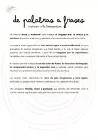 Vista previa - Refuerzo / NEE / Materiales de apoyo - DE PALABRAS A FRASES: INICIACIÓN A LA LECTOESCRITURA - página 1